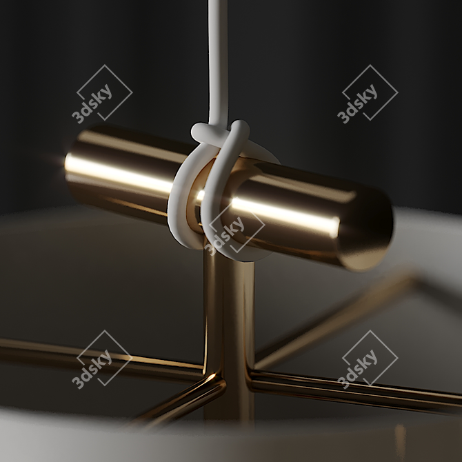 Castor Fresnel Pendant: Modern Illumination 3D model image 4