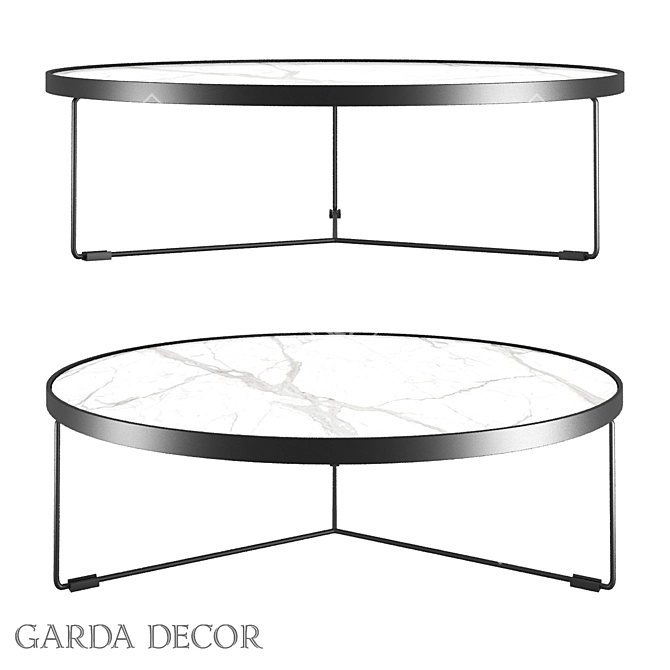 Royal White Coffee Table 3D model image 1