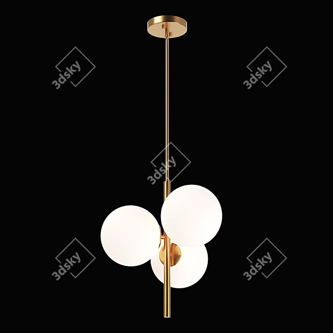 Croco Lightstar Chandelier 3D model image 2