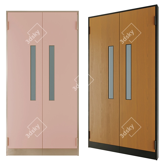 Versatile Kitchen Entry Door 3D model image 1