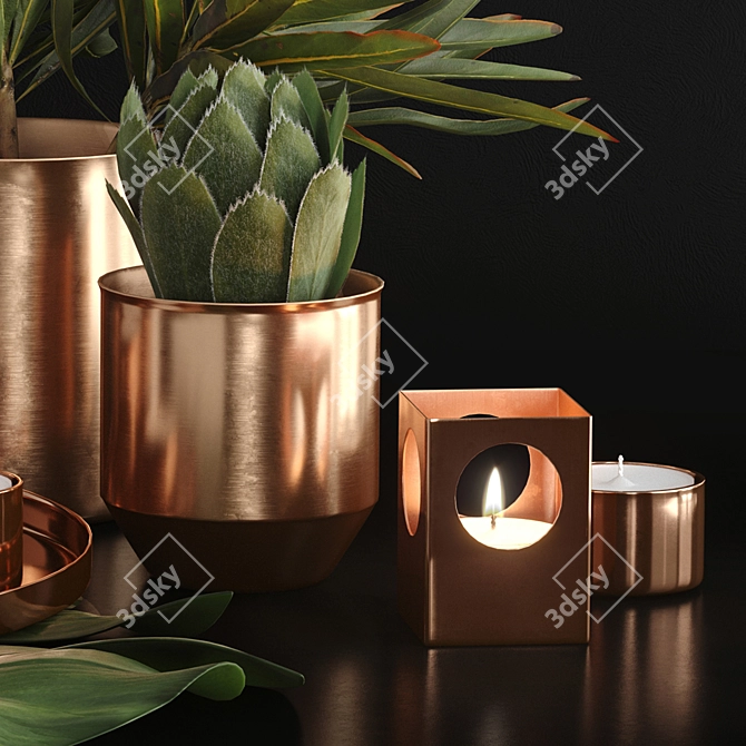 Elegant H&M Home Decor Set 3D model image 4