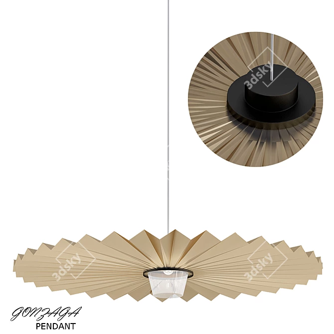 Gonzaga Pendant: Exquisite 2013 Design 3D model image 1