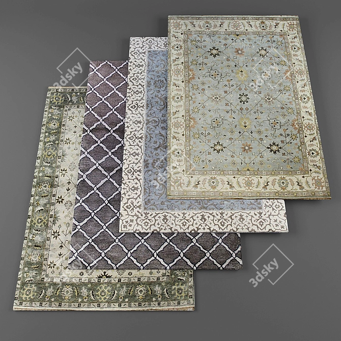 Bashian Rugs Collection: Stunning Variety 3D model image 1