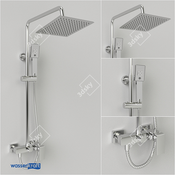 Ultimate Shower Set: A17702 3D model image 1