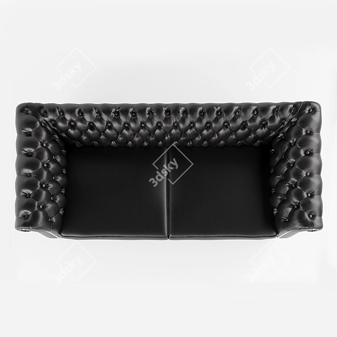 Luxurious Chesterfield Sofa 3D model image 3