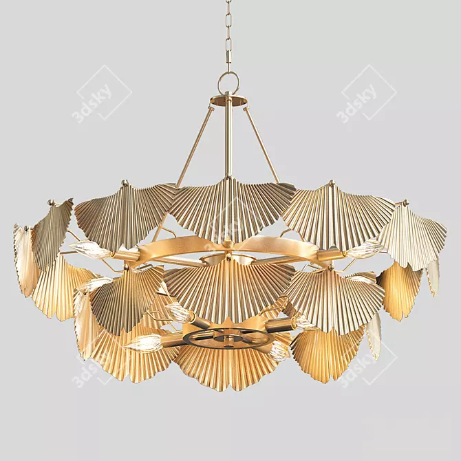 Elegant Aberdeen Chandelier 3D model image 1