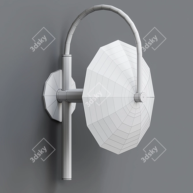 Aperture Sconce: Modern Elegance Illuminated 3D model image 4