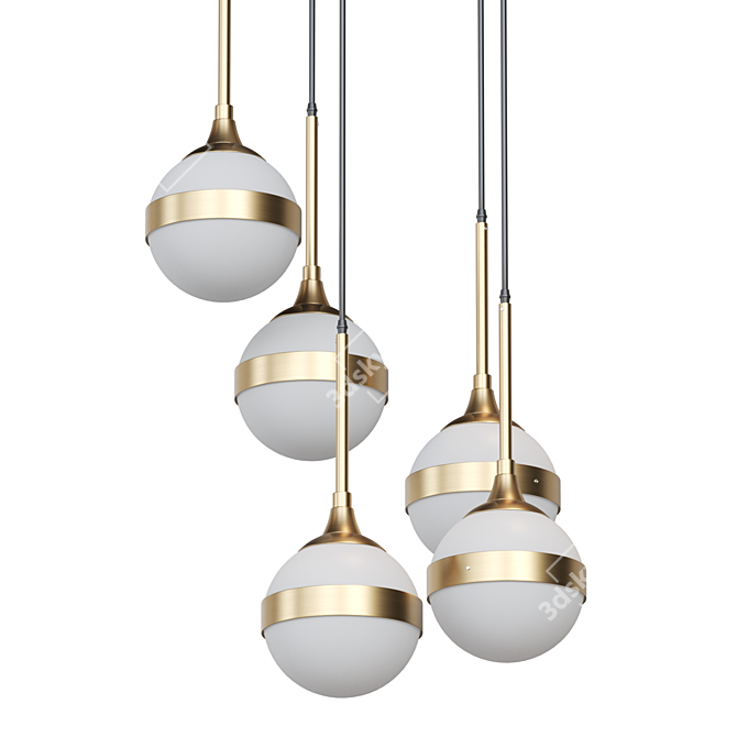 Modern Pendant Lighting Fixture: Lampatron PAVIA 3D model image 2