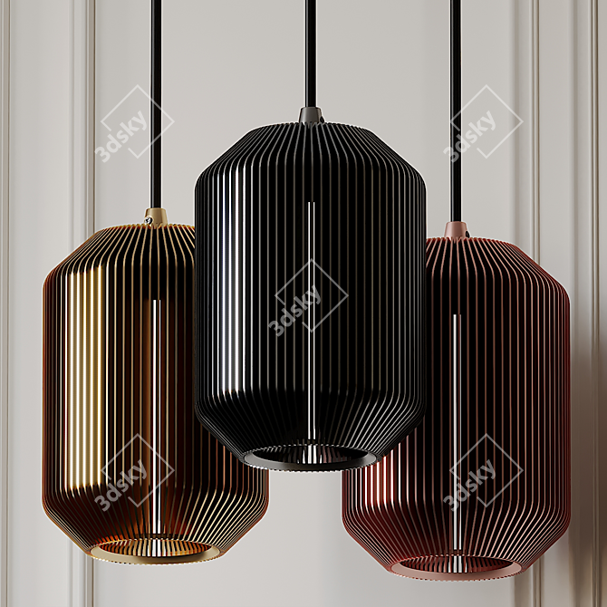 Elegant Joseph Small Pendant 3D model image 1