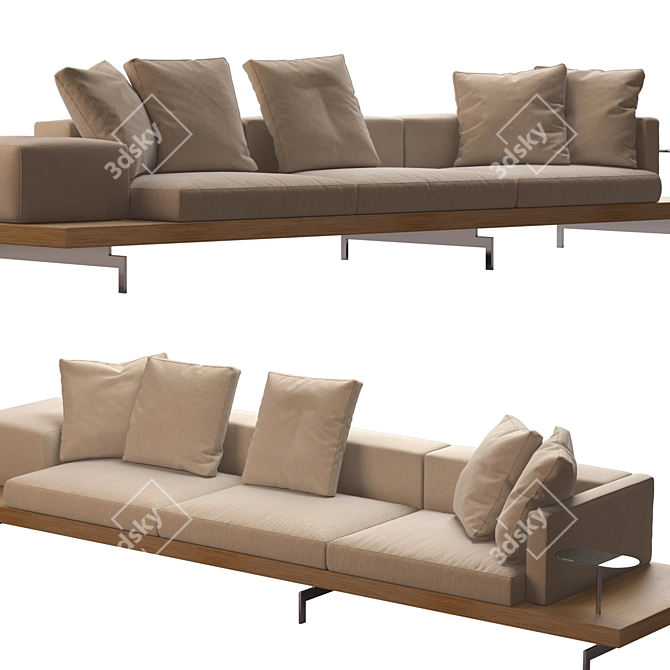 Contemporary Dock Sofa: Stylish and Versatile 3D model image 3