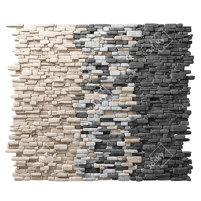 Versatile Stone Brick for All Your Decoration Needs 3D model image 1