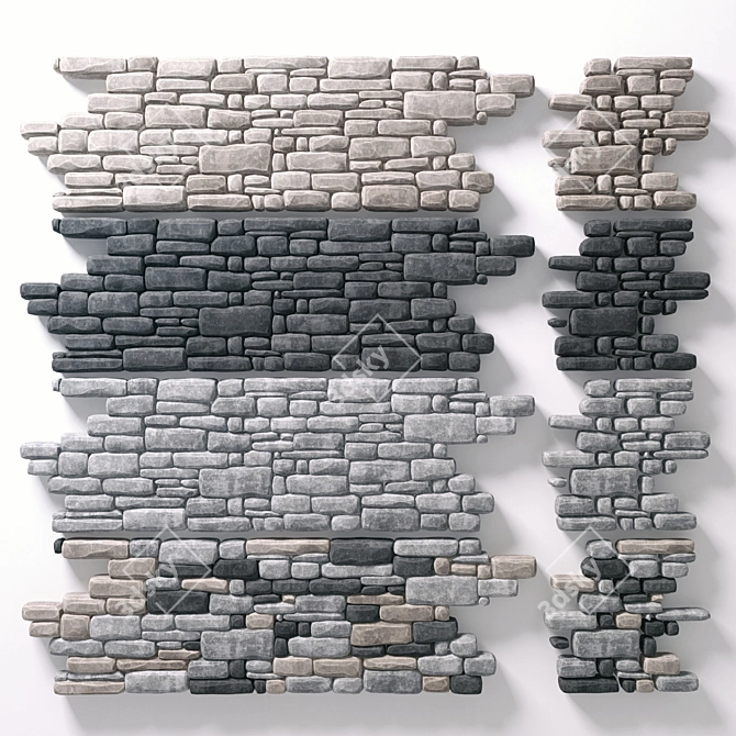 Versatile Stone Brick for All Your Decoration Needs 3D model image 3