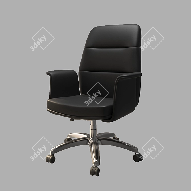 Elegant Italian Office Chair 3D model image 1
