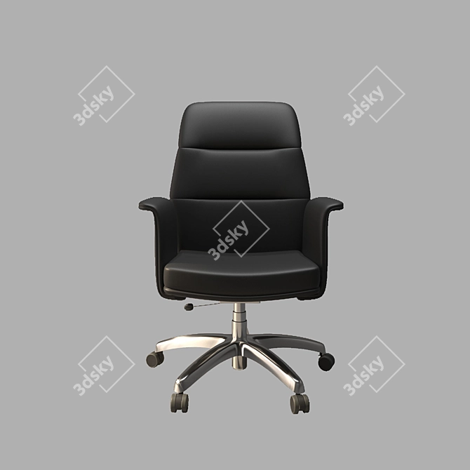 Elegant Italian Office Chair 3D model image 3