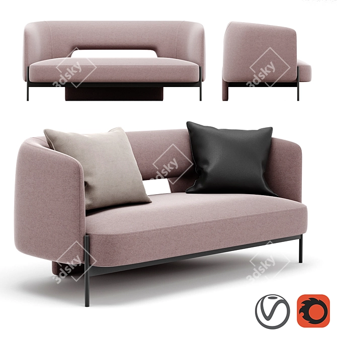 Sleek Virgin Sofa by MisuraEmme 3D model image 1