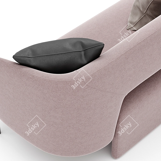 Sleek Virgin Sofa by MisuraEmme 3D model image 2