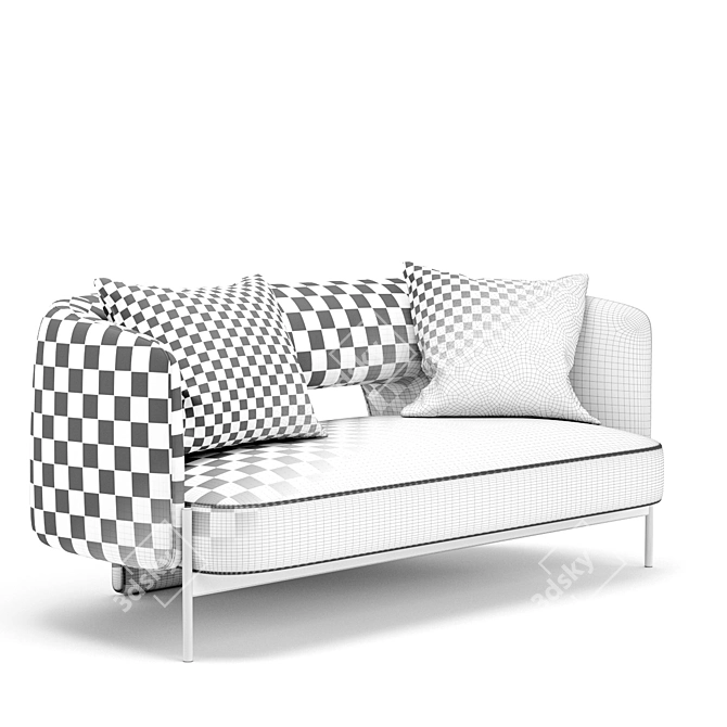Sleek Virgin Sofa by MisuraEmme 3D model image 3
