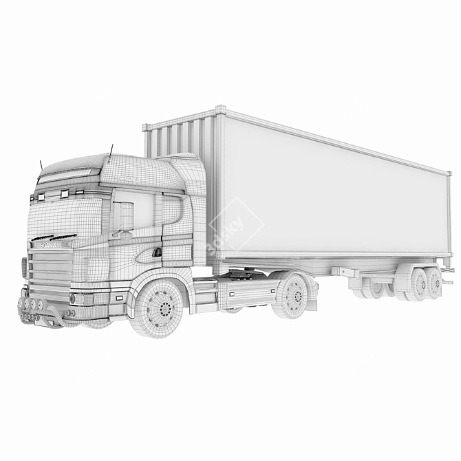 Scania 2016 Eagle Design 3D Model 3D model image 3