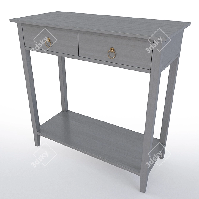 Elegant Jasmine Gray Console Table 3D model image 2