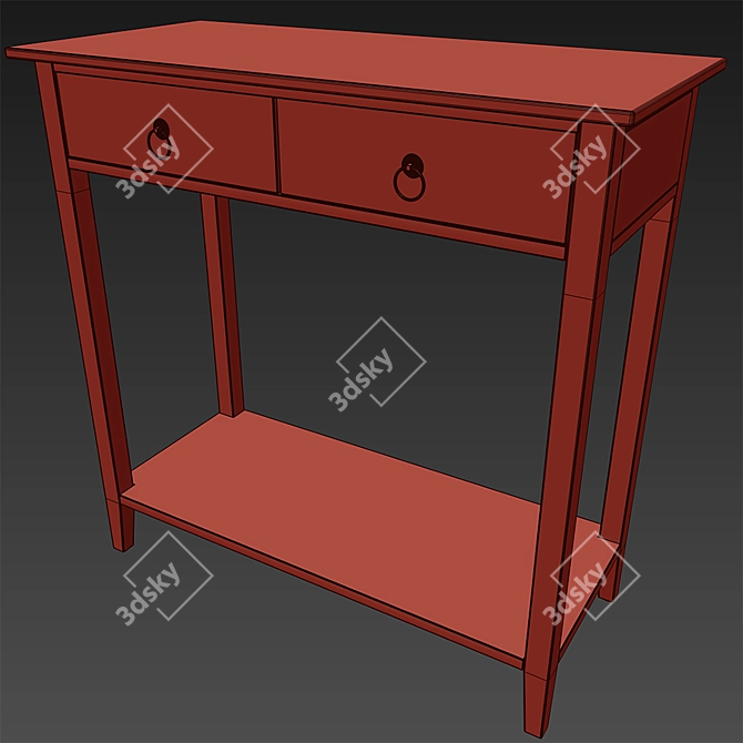 Elegant Jasmine Gray Console Table 3D model image 3
