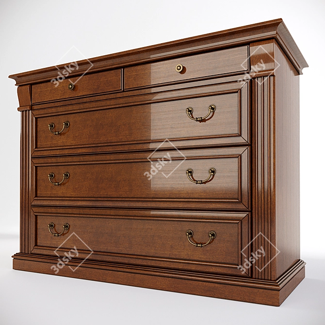 Venezia Chest: Elegant Design and Exceptional Quality 3D model image 2