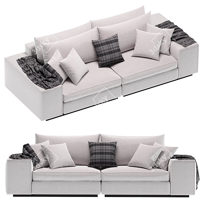 Grand Vista Sofa: Luxury and Style 3D model image 1