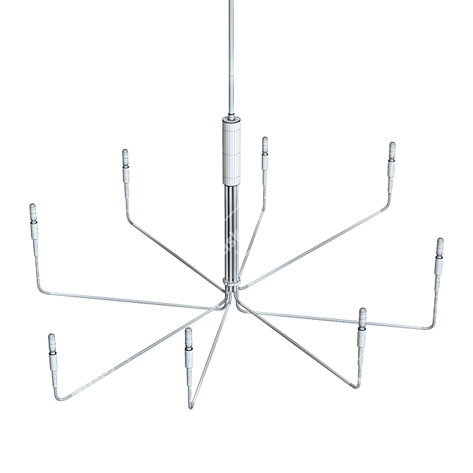 Elegant Clive 8-Arm Chandelier: Timeless Beauty 3D model image 5