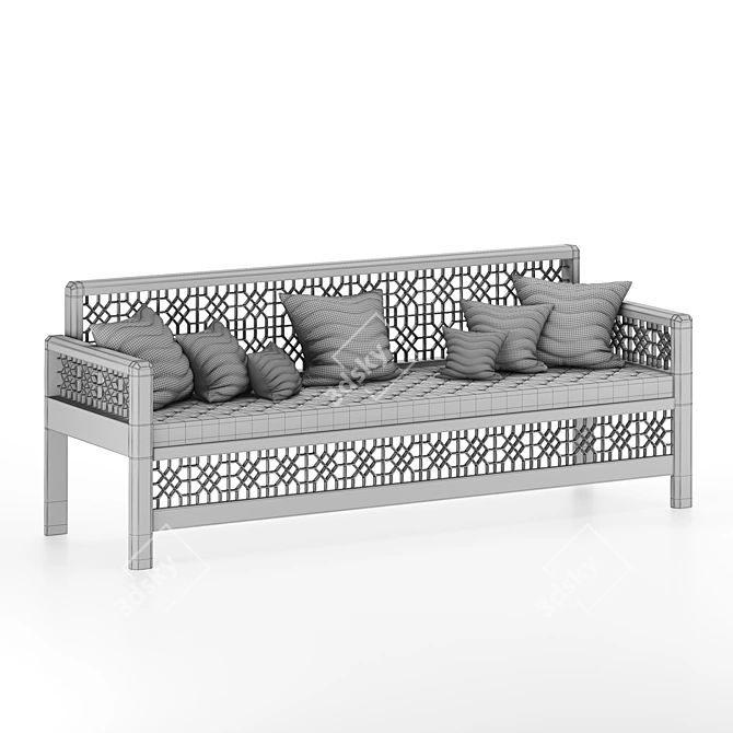 Elegant Comfort: Classic Sofa 3D model image 4