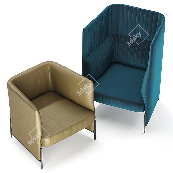 Arflex Algon Chair 3D model image 3