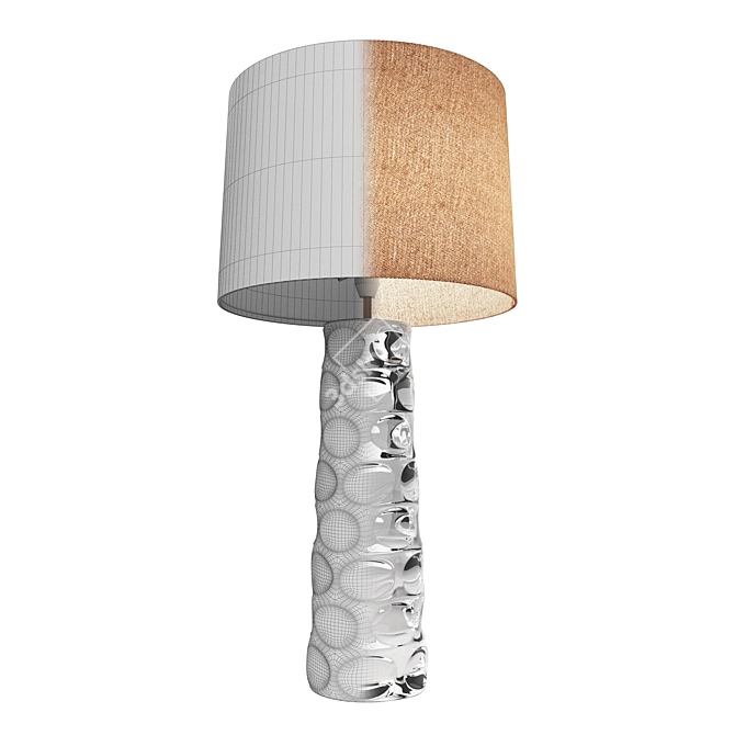 Elegant Glass Callie Lamp 3D model image 2