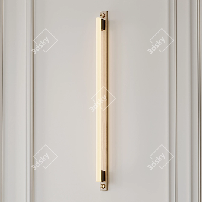 LINESTRA 110 OAK Wall Sconce: Modern Elegance 3D model image 1