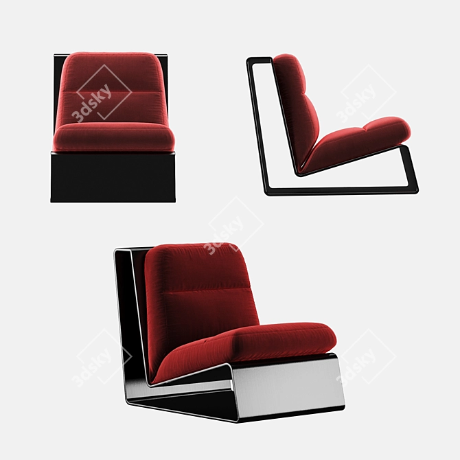 Elegant Baxter Greta Chair 3D model image 1