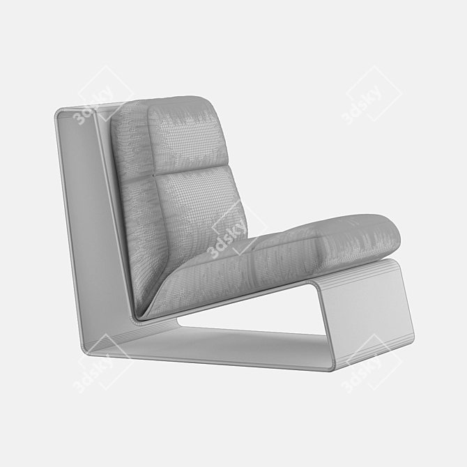 Elegant Baxter Greta Chair 3D model image 2