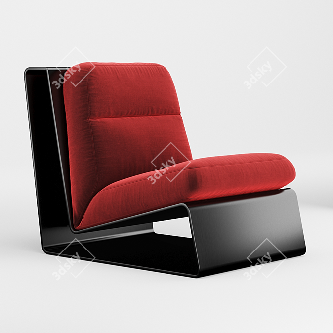 Elegant Baxter Greta Chair 3D model image 3