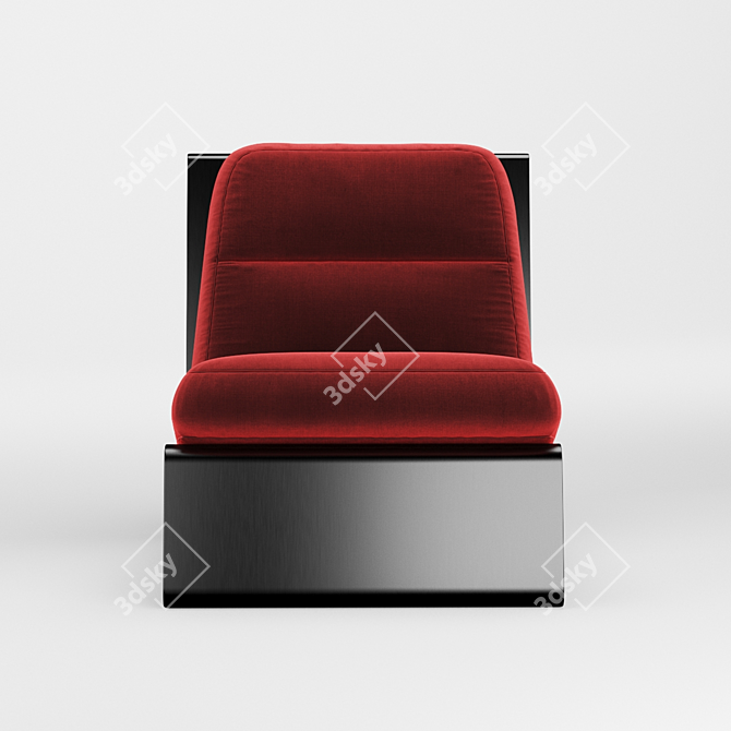 Elegant Baxter Greta Chair 3D model image 4