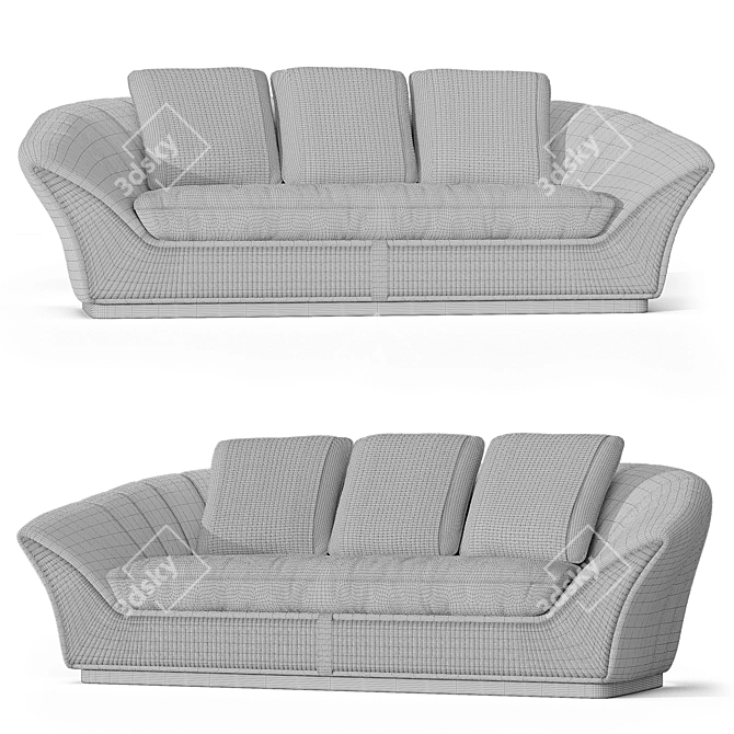 Exquisite Charisma Passion Sofa 3D model image 2