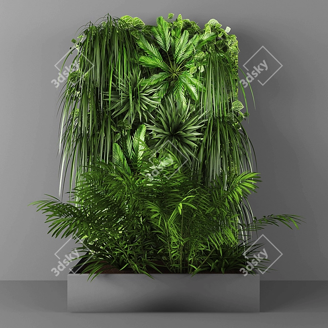 Poly Verts Vertical Garden 3D model image 1