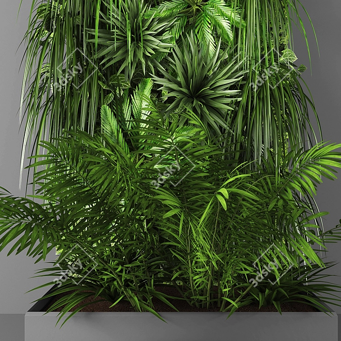 Poly Verts Vertical Garden 3D model image 2