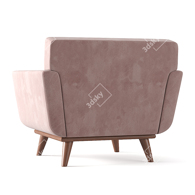 Retro Relaxation: Johnston Club Chair 3D model image 3