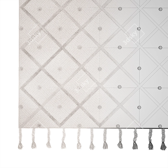 Nordic Chic Rug 3D model image 3