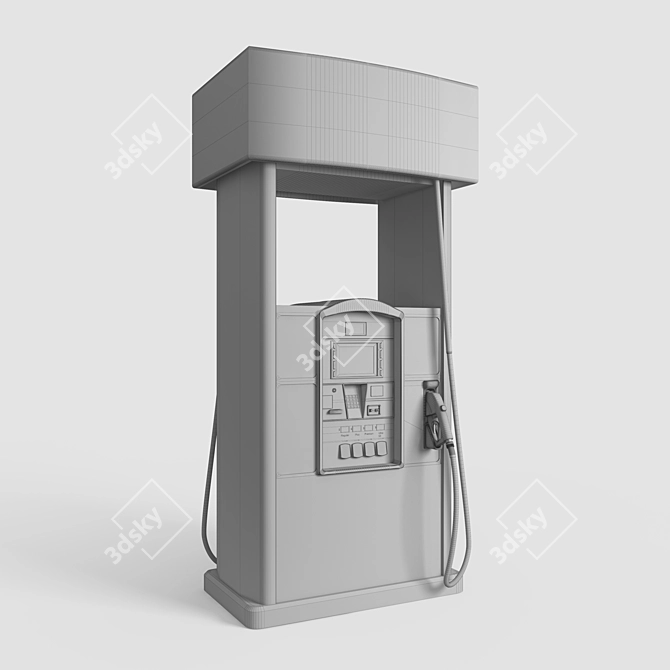 Lukoil Gas Station: Foreign Style 3D model image 4