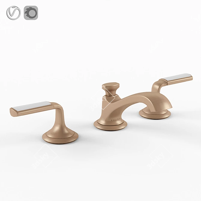 Kallista SCRIPT Low Spout Faucet 3D model image 1