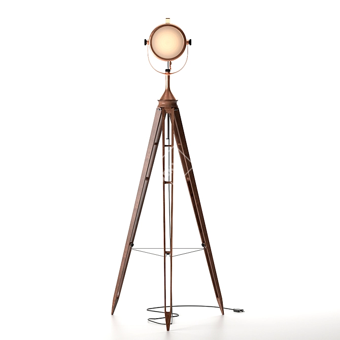 Classic Elegance Floor Lamp 3D model image 1