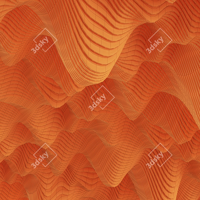 Parametric Wood Decor: Versatile Geometric Design 3D model image 4