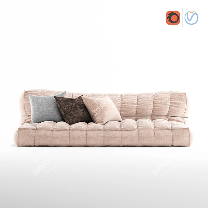 Ultimate Comfort Seat Pillow Set 3D model image 1