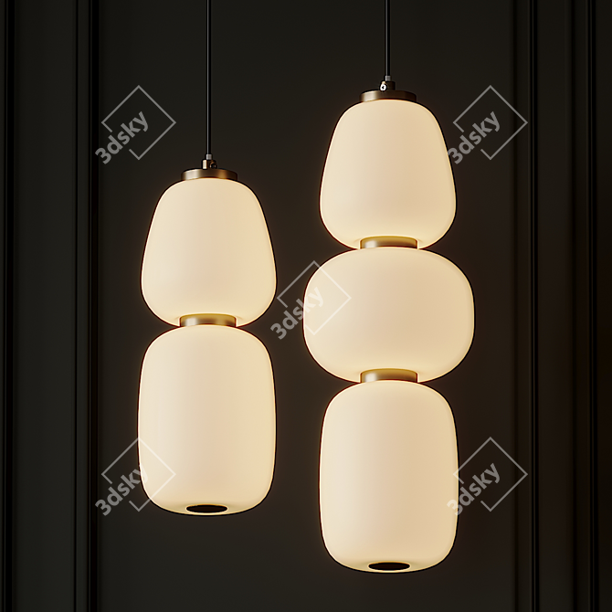 Soji LED Mini Pendant: Modern Lighting by ET2 3D model image 2