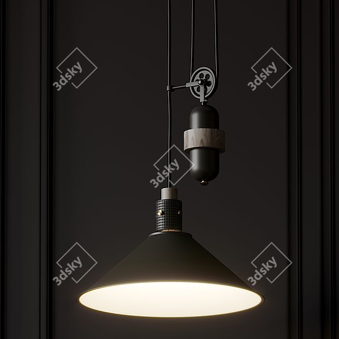 Tucson Pendant: Sleek and Stylish 3D model image 2