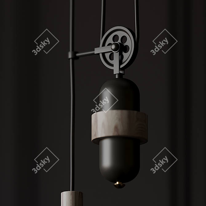 Tucson Pendant: Sleek and Stylish 3D model image 4