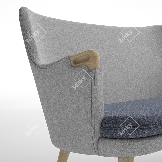 1952 CH72 Carl Hansen Sofa 3D model image 2