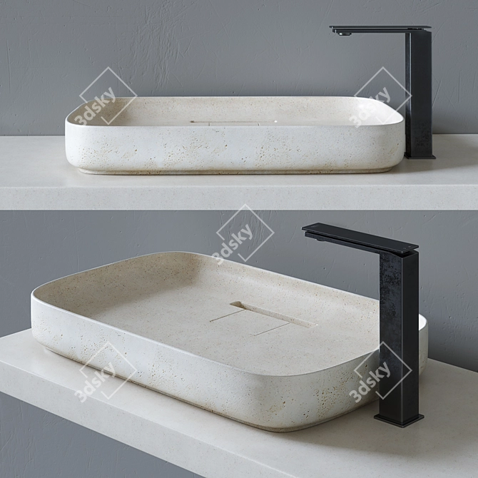 Elevate your Bathroom with Agape Petra Sink 3D model image 12